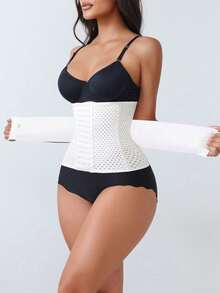 1pc Women Waist Trainer Corset, Postpartum Shapewear To Slim Waist, Tummy Control, Workout Support Waist Cincher - Multicolor - View 24