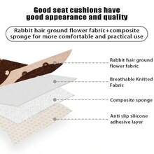 1pc Little Bear Plush Car Headrest, Waist Support, Neck Protection Pillow, Four Seasons Universal Car Pillow, Car Seat Cushion, Winter Warmth And Antifreeze Car Seat Cushion, Thick And Soft Plush Seat Cushion Car Pillow Car Seat Cushion - Brown - View 9