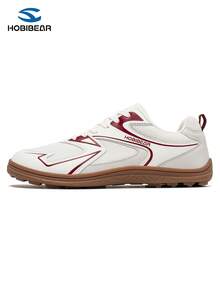 HOBIBEAR 1 para wysokiej jakości oddychających, siateczkowych butów do biegania boso dla kobiet, szeroka cholewka, gumowa, antypoślizgowa podeszwa, zero drop, odpowiednie do treningu i pieszych wędrówek - Czerwony - Zobacz 5