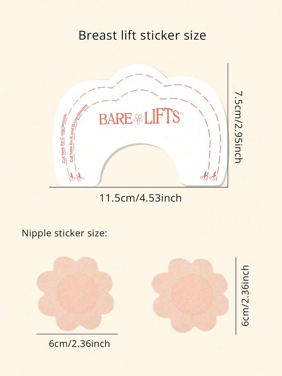 10/20pcs Invisible Seamless Self-Adhesive Bra Pads With Comfort Support, Perfect For Daily Casual Wear