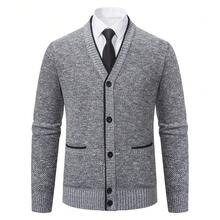 Men Sports Cardigans - 6631 Light Gray - View 5