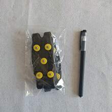 1 Pair 5-Tooth Outdoor Ice Cleats Anti-Slip Shoe Covers, Portable Snow Spikes Crampons For Hiking, Skiing, Mountaineering, Compact Size