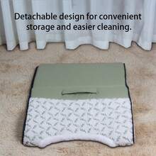 4-Season Enclosed Cat House, Warm & Cozy Cat Bed, Pet House For Cats & Small Dogs, Winter Use - Green - View 5