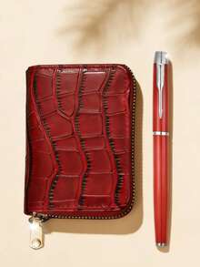 2件套女士时尚优雅多功能奢华钱包+实用高档圆珠笔套装，时尚搭配，圣诞节/周年纪念日/情人节/母亲节送给她的理想礼物（不含礼盒，仅供展示） - 2PCS 女士優雅皮夾套裝 A - 查看 10