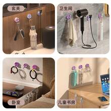 Magnetic Desktop Cable Organizer With Adjustable Clips, Convenient For Cable Management And Keeping Tidy - Lilac Purple - View 7