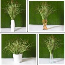 - 12 plantas de csped artificial, arbustos, zacate de trigo, tallos de vegetacin falsos para decoracin de habitacin, interior, hogar, plantas de zacate alta para decoracin al aire ltima - 12 - Ver 7