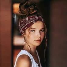 Women's Hairbands 4 Pack, Wide Thin Elastic Boho Dye Knot Headbands, Vintage Style For Sports Yoga Makeup Spa Fashion Accessories - 彩色 - 查看 3