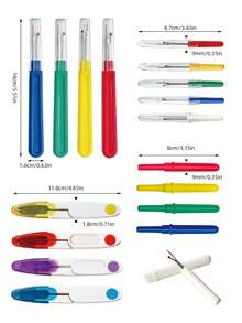 3/4/5件套快速拆线工具套装，粗/细线头拆线器，大/小纽扣开扣器，缝纫线头拆线器