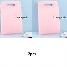 An Accordion File Organizer, Multi-Compartment Labeled File Organizer, Suitable For A4 Paper, For Receipts In Home And Office File Organization. - Blue and White - View 25