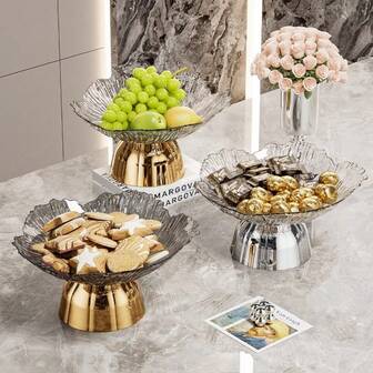 1 st fruktfat i plast, multifunktionellt fruktfat lämplig för matbordsdekoration, hem och kök mattallrik