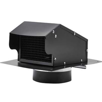  Huisuilinss Stainless Steel Chimney Cap,Round Chimney Cap,Round Chimney Cover,Cone Top With Screen,Fireplace Exhaust & Roof Rain Cap,Exterior Stove Pipe Cover,Easy Install For Roof Fireplace Flue Vent Flue