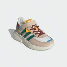 Adidas 儿童 RETROPY F2 CF EL C 经典魔术贴运动鞋 JR7989 - 白色 - 查看 5