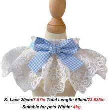 1件心形/格子蝴蝶结蕾丝兔子猫咪可爱领结宠物围巾，情人节宠物项圈，适合兔子/猫咪等小型宠物，四季皆宜 - 彩色 - 查看 15