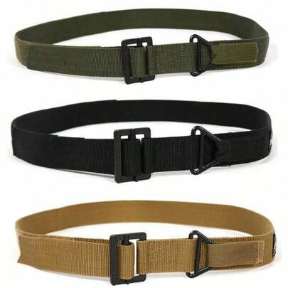 1pc IDOGEAR 1.5 Inch Rigid Heavy Duty Tactical Belt - Durable Nylon Gun Belt With Metal Buckle, Suitable For Concealed Carry
