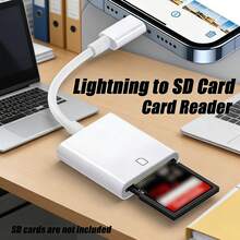 Portable SD Card Reader Adapter Viewer, Plug And Play Compatible With IPhone 17 Pro Max/17 Pro/17/Air/16/15/14/13/12/11/XS/XR/8/7/6, S25/S24/S23, Compatible With IPad,