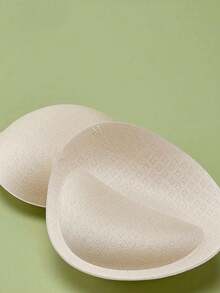 1 Cặp miếng độn ngực dày 6cm, cỡ nhỏ, có thể tháo rời và giặt được, dùng để nâng ngực, phù hợp với áo ngực và đồ lót. - Màu be - Xem 3