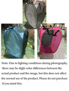 Mesh Laundry Basket, Pop-Up Collapsible Laundry Hamper With Handle, Large Side Pocket, Suitable For Kids Room, Dorm, RV, Cruise, Grey Closet Storage Organizer Basket, Essential Bedroom, Dorm Clothes Storage Organizer Bag, Storage Box, Laundry Bag, Washing Machine Bag, For Laundry, Bathroom, Travel, Can Store Dirty And Clean Clothes, Bras, Dorm Essential, Closet Organizer - Multicolor - View 11