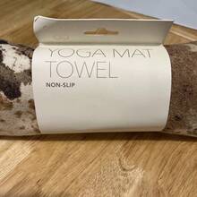 Calia Silicone Backed Non Slip Yoga Mat Towel Tan Brown CSF00013 - 如圖所示 - 查看 5