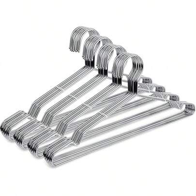 LEXINCHEN 20个装防滑金属衣架，加厚钢丝材质，带防滑凹槽，适用于卧室衣柜收纳、节日装饰、房间装饰、家居装饰、卧室布置、室内装饰等多种场合。兼具收纳和整理功能，简约时尚，适合春季使用，也可悬挂夏季衬衫。是理想的圣诞礼物之选。