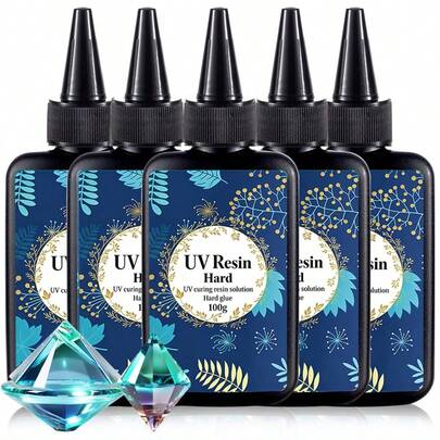 SMI Fine 100g/200g/300g/400g/500g High Quality UV Resin - 3.53oz/14.11oz Crystal Clear UV Resin, Suitable For Jewelry Making, DIY Crafts - Fast Curing, High Gloss, Bubble-Free | Ideal For Casting, Coating And Art Projects