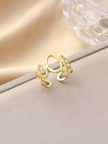 1 chiếc dây chuyền mắt xích rỗng kiểu Bohemian, mạ thép không gỉ, phụ kiện thời trang, thích hợp để đeo hàng ngày, dự tiệc, là món quà sinh nhật/Giáng sinh tuyệt vời dành cho phái nữ, thể hiện nét quyến rũ độc đáo. - phong cách boho - Xem 1