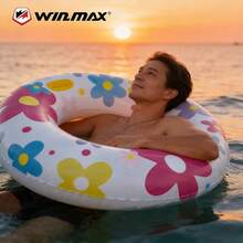 WIN.MAX 1 chiếc phao bơi người lớn, phao cứu sinh dày dặn dùng dưới cánh tay, phao bơi bơm hơi cỡ lớn, thiết bị nổi cho tiệc bể bơi dành cho người lớn, dụng cụ bể bơi. - Nhiều màu - Xem 6