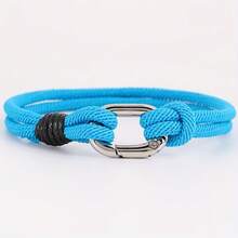 3mm Handmade Knotted Rope Bracelet For Men, Outdoor Sports Fashion Casual Accessory - 3mm Silver Buckle Bracelet - View 20