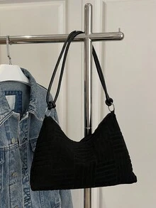 Nouveau sac à bandoulière minimaliste de grande capacité personnalisé - Noir - Voir 12
