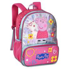 Mochila Infantil Grande Pig Holográfico - Clio Style material escolar material escola papelaria - Pink - Visão 1