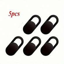 5 miếng dán che camera web siêu mỏng - Miếng dán bảo mật camera bằng PVC, phù hợp với hầu hết các thiết bị, dễ dán, thiết kế thời trang và kín đáo. - màu đen - Xem 1