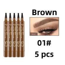 Eyebrows - 5 Pcs (Color #01) - View 4