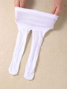 0-3岁女婴白色蝴蝶结连体衣套装，是女孩生日派对的理想之选，也是圣诞节/感恩节的绝佳礼物。 - 白色 - 查看 8