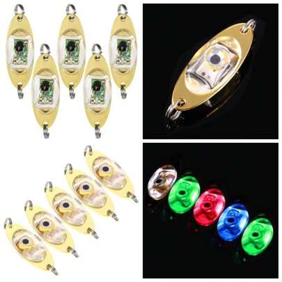 5 Piezas de Luz Submarina para Pesca en Profundidad Seuelo Calamar y Lmpara Parpadeante Atraer Peces