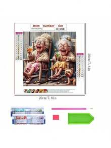 Bộ tranh đính kim cương 5D, phủ kín toàn bộ bề mặt tranh bằng kim cương tròn, thích hợp để trang trí nhà cửa, làm tác phẩm nghệ thuật, đồ thủ công, quà tặng không khung. - Nhiều màu - Xem 10