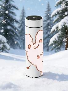 Botella de agua aislada al vacío de 500ml con inspiración colorida, gran capacidad, monitoreo preciso de temperatura, adecuada para estudiantes y trabajadores de oficina, combina diseño y practicidad - Multicolor - Ver 8