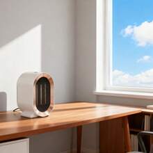 Pequeño calentador eléctrico rectangular, protección contra sobrecalentamiento, compacto y ahorro de energía adecuado para el hogar y la oficina, uso doméstico - Blanco - Ver 6