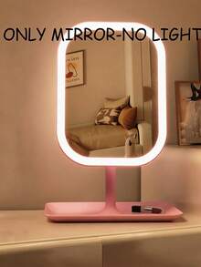 1pc LED Makeup Mirror With Front Lights, Rechargeable, 3 Lighting Modes, Modern Touch Control, Foldable & Portable, Ideal For Travel, Gift For Women, Students, Stylish Design - Multicolor - View 16