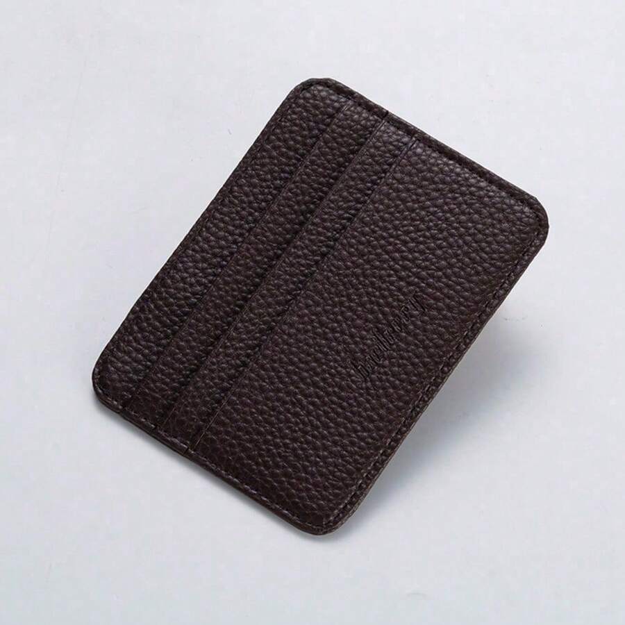 BaellerryNew Card Wallet For Men, Creative Card Sleeve With Multiple Card Positions, Short And Thin Card Wallet With Large Capacity For Women In Multiple Colors - 咖啡 - 查看 1