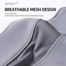 New Breathable Ice Silk Face Mask, UV Protection Dust-Proof Cycling Mask, Washable Mesh Sun Protection Mask, Solid Color Adjustable Strap Women Mask, Men Sun Protection Mask