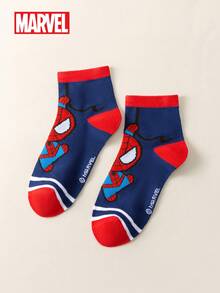 1/5/10 Pairs Marvel Socks Set, Spider-Man, Iron Man, Hulk, Thor Patterned Socks, Ruffle Socks, Black & White Striped Crew Socks, Girls & Boys Soft Breathable Ankle Socks, Non-Slip Boat Socks, Cartoon Graphic Ankle Socks, Suitable For Carnival, Valentine''s Day And More - Multicolor - View 7