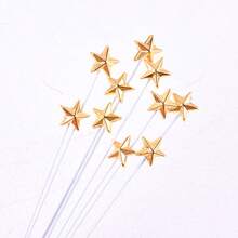 50pcs Star Shaped Cake Toppers, Gold And Silver Plastic Cake Decorations With Sticks, Suitable For Birthday Cakes, Dessert Tables, Ramadan Parties To Enhance Visual Effects, Multi-Pack To Meet Various Decorating Needs - Multicolor - View 4