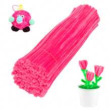 Bộ 50/250 que làm sạch cọ trang điểm, que làm sạch cọ màu hồng, 5 màu sắc, đồ dùng thủ công, bộ que mềm mại, thích hợp cho trang trí thủ công mỹ nghệ DIY. - Hồng - Xem 14