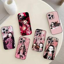 Funda de Teléfono N-nezuko Kamado Suave TPU Amigable con la Piel para iPhone 17/16/15/14/13/12/11 Series: PRO, MAX, PLUS, Mini - z1 - Ver 8