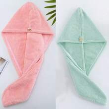 1/3/4 Pcs Women Anti-Frizz Hair Towel Set, Super Absorbent Quick Dry Hair Wrap, Suitable For Drying Curly Long Hair, Patting Wet Hair, Back To School Hair Turban, Applicable For Salon, Hotel, Sports, Home And More, Hair Towel, Skincare Hair Drying Wrap - Multicolor - View 21