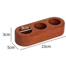 1pc Wooden Essential Oil Display Rack, Wooden Base Stand, Essential Oil Storage Rack, 3-Slot Wooden Base Frame - Multicolor - View 2