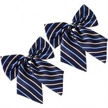 6 Piezas De Corbata Para Mujer Corbata De Cosplay Pajarita Corbata Ajustable Corbata Bordada Pajarita Corbata De Pap Noel Corbatas Para Hombre Traje De Graduacin - como se muestra x 3 piezas + 13*15cmx3pcs - Ver 8