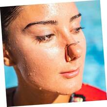 Clip de Nariz de natacin Pinza para Levantar la Nariz tapn Nasal para Nadar Clip Nasal para natacin Repuesto para Clip Nasal Tapones nasales Adultos para Nadar - 2,50 x 2,00 x 1,00 cm x 2 piezas + beige x 2 piezas - Ver 8