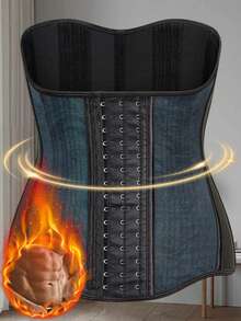 1PC Ladies' Double-Layer Mesh Waist Cincher Corset With Snap Buttons For Figure Shaping - Multicolor - View 1