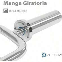 Barra Romana Olimpica Cromada De Tríceps para Levantamiento de Discos 2 Pulgadas Pesas.mancuernas para ejercicio/barra para hacer ejercicio/mancuernas/pesas para hacer ejercicio - por defecto - Ver 6