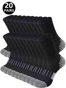 5/10/20 Pairs Men/Women Sports Socks, Comfortable & Durable, Anti-Slip Design, Suitable For Daily Fitness, Running, Tennis, Basketball, Climbing, All Seasons